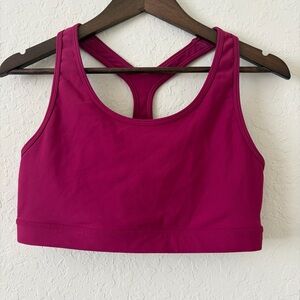 Old Navy Active Powersoft Medium Support Go Dry Fusia Magenta Sports Bra
